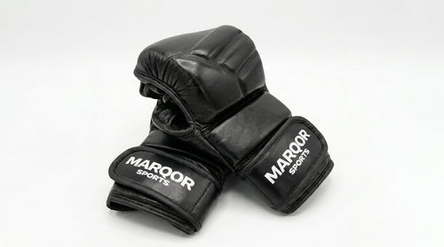 MARQOR Signature V1 hybrid MMA gloves with double-wrap wrist support